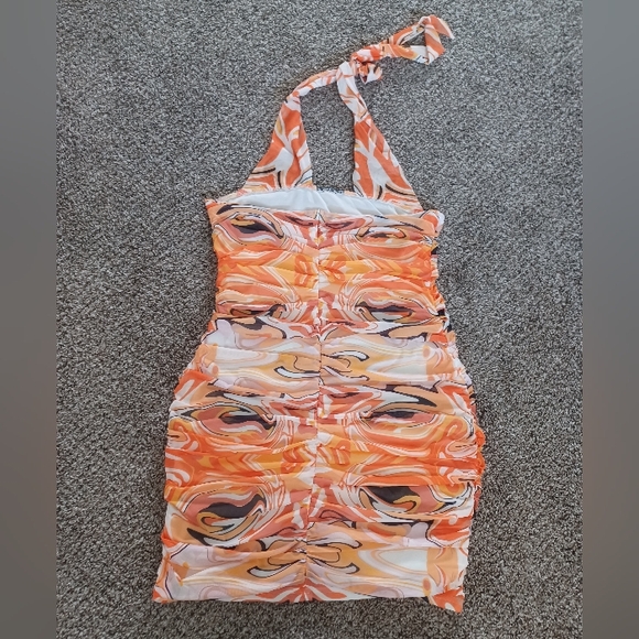 Princess Polly Vivianna Orange Print Mini Dress - Picture 6 of 9